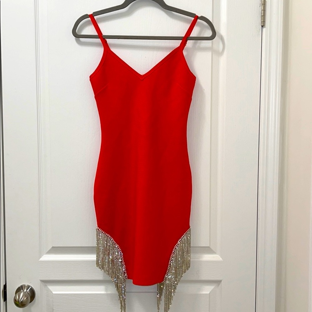 Red Bodycon Bandage Dress